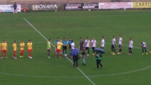 L'ingresso in campo di Campobasso - Civitanovese