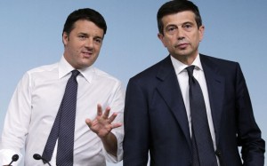 Il premier Renzi e l'ex ministro Lupi (foto L'Espresso)