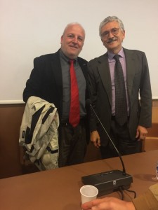 Il consigliere regionale Salvatore Ciocca e l'ex premier Massimo D'Alema