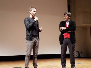 I registi Davoli e Pommier sul palco dell'ex Gil