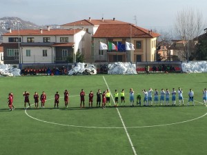 Il saluto iniziale di Agnonese - Romagna Centro