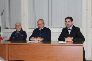 Il sindaco D'Angelo, il presidente Pietracupa e il giornalista Formato