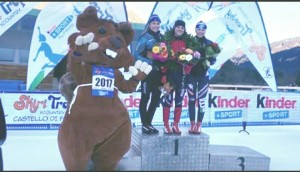 Il podio in Trentino Alto Adige con la molisana Francesca Paglione