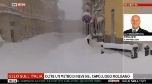 Le immagini della diretta di Sky TG 24 dal centro di Campobasso