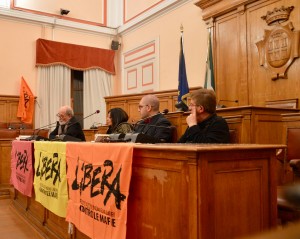 I relatori Fraracci, Novelli e Berardo col giornalista Formato