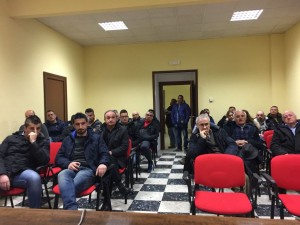 I partecipanti all'incontro di Frosolone per la costituzione del gruppo cittadino di Protezione Civile