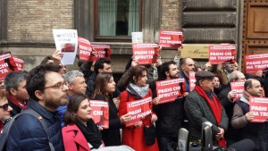 La manifestazione di Sinistra Italiana a Roma