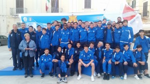 Foto della delegazione molisana di futsal al Torneo delle Regioni