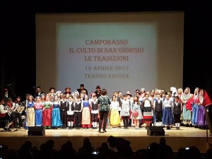 Lo spettacolo 'Campobasso, il culto di San Giorgio, le tradizioni' 