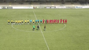 L'ingresso in campo di Campobasso - Vis Pesaro