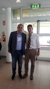 Il presidente della FIB Molise, Angelo Spina, col numero uno delle bocce italiane, Marco Giunio De Sanctis