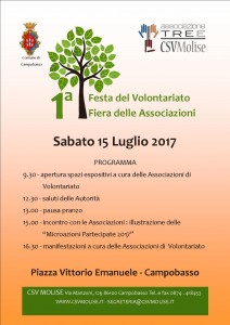 MANIFESTO- programma 15 LUGLIO festa del volontariato