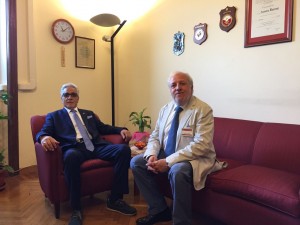 Il consigliere regionale Salvatore Ciocca e l'ingegner Antonio Barone