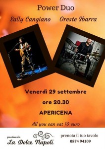 la dolce napoli serata 29 settembre