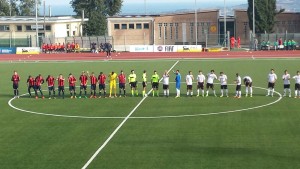 L'ingresso in campo di Recanatese - Campobasso