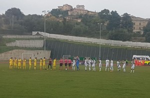 L'ingresso in campo di Castelfidardo - Campobasso