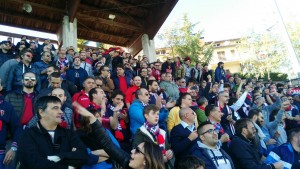 I tifosi del Campobasso durante il vittorioso derby del 'Civitelle'