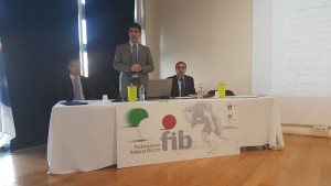 Il presidente della FIB, Marco Giunio De Sanctis, e il segretario generale Riccardo Milana