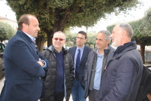 La delegazione dei CNU a Venafro