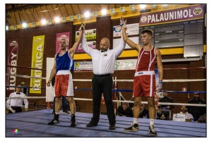 Un momento del 'Gran Galà della Boxe' (foto Carmine Brasiliano)