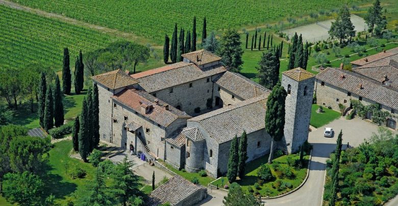 Il Castello di Spaltenna dove si svolgerà l'esclusiva cena di Gala