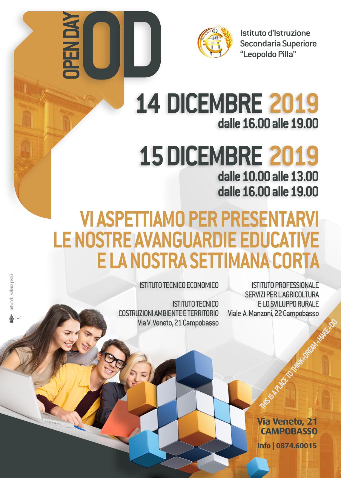 Open Day, il 'Pilla' presenta le Avanguardie Educative e la Settimana